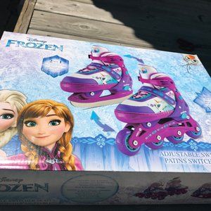 DISNEY FROZEN INLINE ROLLER BLADE ICE SKATES 8-11